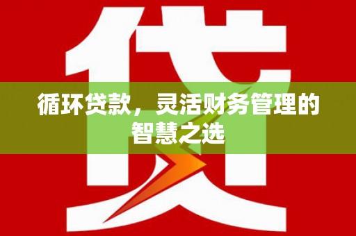 古县循环贷款，灵活财务管理的智慧之选