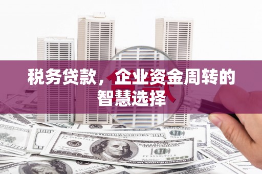 古县税务贷款，企业资金周转的智慧选择