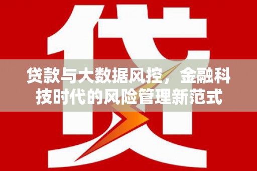 古县贷款与大数据风控，金融科技时代的风险管理新范式