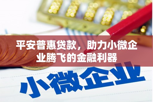 古县平安普惠贷款，助力小微企业腾飞的金融利器