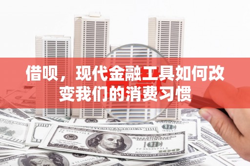 古县借呗，现代金融工具如何改变我们的消费习惯