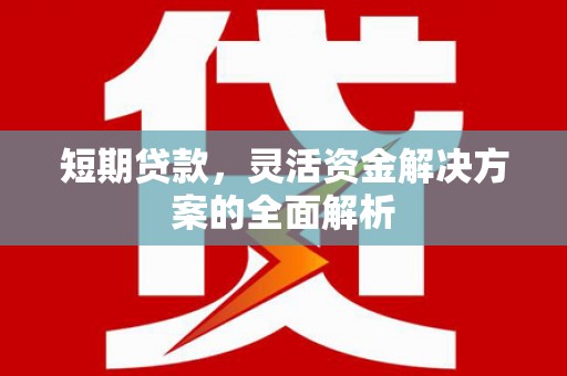 古县短期贷款，灵活资金解决方案的全面解析