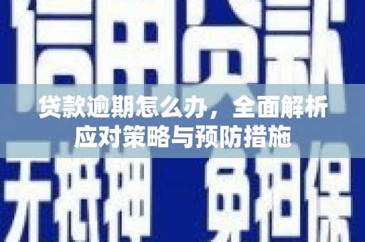 古县贷款逾期怎么办，全面解析应对策略与预防措施