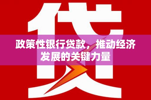 古县政策性银行贷款，推动经济发展的关键力量